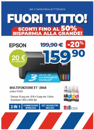 STAMPANTE EPSON MULTIFUNZIONE ET-2860
